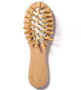 แปรงไม้ไผ่หวีผมแปรงหวีผมแปรงขนาดเล็กแปรงสำหรับนวดทำความสะอาดตัวเอง - Product Image 1