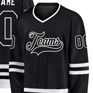 Maillot de hockey sur glace de sublimation en polyester 100% de haute qualité sur mesure, antibactérien, respirant et à séchage rapide, caractéristiques 2025 - Product Image 5