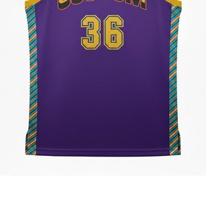 Maillot de basket-ball personnalisé pour hommes, nom et numéro imprimés sur mesure, uniforme d'équipe, débardeur de sport respirant sans manches - Product Image 5