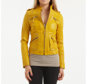 Bon marché Vestes en cuir pour femmes pour dames Mode Nouvelle arrivée Vestes en cuir véritable personnalisées - Product Image 1