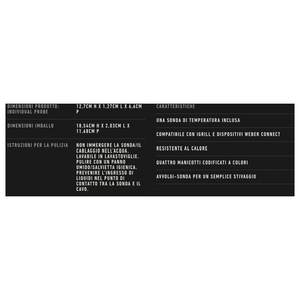 Pour Weber IGRILL 7211 Thermomètre alimentaire Sonde thermique Accessoires essentiels pour les grillades et les barbecues - Product Image 5