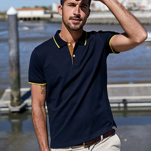 Polo de secado rápido para hombre Polo transpirable logotipo personalizado y bordado - Product Image 4