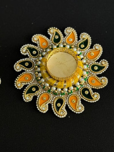 Bougeoir décoratif, bougies chauffe-plat, pots à bougies, lanternes, bougies décoratives, décoration de la maison, décor de temple, Diwali Diyas, mariage - Product Image 3