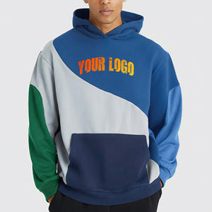 Sweat-shirt à capuche pour homme, surdimensionné, à épaules tombantes, en molleton 100% coton, avec logo personnalisé brodé, OEM/ODM, vêtements décontractés d'hiver, confortable - Product Image 4