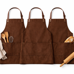 Wholesale Customizable Logo Cotton <b>Barista</b> Bib <b>Apron</b> Home Kitchen Workwear Waterproof <b>Apron</b> - Product Image 1