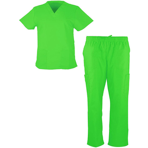 High Quality 4 Way Stretch Spandex <b>Scrubs</b> for Women Men V Neck Nurse Hospital Uniform Soft Medical <b>Sets</b> Moisture-Wicking Fabric - Product Image 5