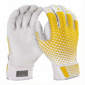 Prix de gros en vrac Gants de frappe de baseball personnalisés en cuir synthétique Paume Contrôle maximal Respirant Gants de frappe de softball - Product Image 1