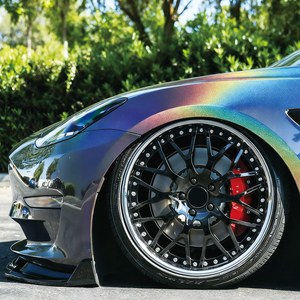 Jantes de voiture 2 pièces chromées à rebord profond 20 22 24 pouces, face noire brillante, en alliage d'aluminium forgé pour <span class=keywords><strong>Chevrolet</strong></span> Impala BMW M3 M4 - Product Image 1