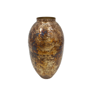 Décoration de table Design moderne fer métal fleur Vase brun fini pour la maison mariage Restaurant métal Vase à la main en vrac - Product Image 3