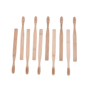 Logo personnalisé 100% Brosse à dents en bambou biodégradable et écologique sans BPA 100% biodégradable - Product Image 1