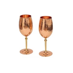 Metal Wine Goblet Classic Stainless Steel Drinking <b>Cup</b> With Modern Elegant Design For Home Bar Lounge Hotel And Restaurant Use - Product Image 1