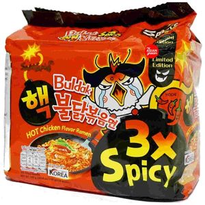 Samyang Buldak de alta calidad, queso, curry y pollo picante, Ramen, fideos instantáneos hechos a mano y fritos, caja de bolsa empaquetada certificada Halal - Product Image 1
