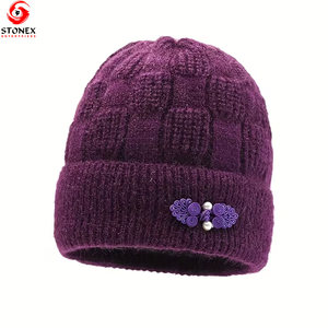 หมวกบีนนี่ไหมพรมบุขนหนานุ่มสำหรับผู้ชาย พิมพ์โลโก้ได้ เหมาะสำหรับฤดูหนาว กิจกรรมกลางแจ้ง และกีฬาชายหาด - Product Image 1