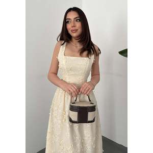 Robe brodée écru - Ecru - Product Image 3