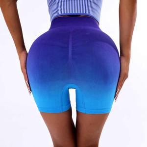 Logotipo personalizado Push up Mujeres Fitness Active Gym Workout Seamless Scrunch Butt Lift Yoga Leggings Shorts con bolsillo - Product Image 2