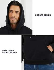 Sudadera con capucha de gran tamaño 450 GSM Heavy Cotton Fleece Streetwear Sudadera Impresión personalizada Proveedor mayorista a granel - Product Image 3