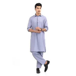 巴基斯坦制造的男式Kameez Shalwar漂亮设计穆斯林shalwar kameez连衣裙低价出售