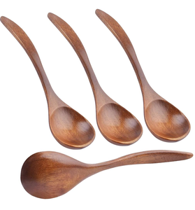 ทัพพีตักซุปทำจากไม้ธรรมชาติอุปกรณ์ครัวดีไซน์ล่าสุด - Product Image 5