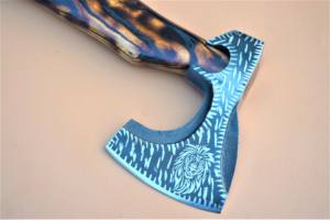 Wholesale Customized Premium Quality OEM ODM Service Hunting Etched Blade Premium <b>Axe</b> Perfect Wood Grip With Protection Sheath - Product Image 4