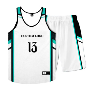 Nouveau design Premium Quality Summer Unisex Basketball Uniforme Set Shorts Jersey Logo brodé Adult Sportswear Plus Size - Product Image 5