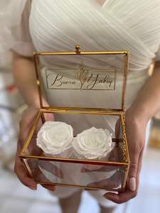 Joyero de metal de vidrio artesanal de primera calidad con diseño antiguo perfecto para necesidades de almacenamiento elegantes - Product Image 2