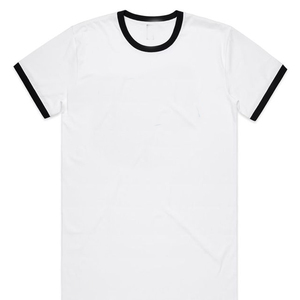 Ringer personalizado hombres de gran tamaño camisetas algodón Ringer camiseta peso pesado suelta ajuste camisetas Unisex básico Tops para hombres mujeres - Product Image 1
