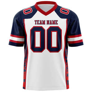 Nouveau maillot de football américain 7V7 uniforme à manches courtes de haute qualité pour jeunes garçons ensemble tendance respirant au design personnalisé - Product Image 2