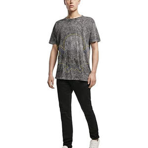 Label privé personnalisé hommes lavage à l'acide t-shirt manches courtes nouvelle arrivée hommes lavage à l'acide t-shirt - Product Image 1