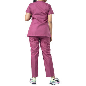 Uniforme de Hospital de Enfermería Médica de la mejor calidad para mujer, Unisex, índigo, cuello en V, manga corta, conjuntos de uniformes médicos, traje sanitario clínico - Product Image 6