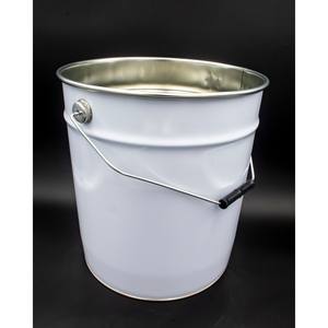 Seaux coniques en fer blanc personnalisables de 305 mm avec couvercle à cosse ou couvercle à loquet annulaire et capacité totale de 13,5 à 27 lt. - Product Image 2