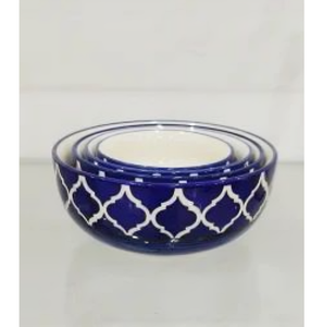 Cuencos decorativos de cerámica con patrones encantadores para comidas festivas y uso diario en cualquier cocina - Product Image 1