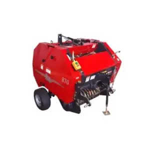 Hay roll round baler walking tractor/rice hay baling machine for wet and dry grass hay baler prices