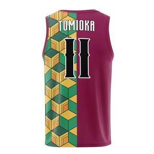 Maillot de basket-ball Bandai Mizu Hashira Giyu Tomioka, anime Demon Slayer, pour adultes et enfants, veste d'été, séchage rapide, confortable, décontracté, pour la salle de sport et l'entraînement - Product Image 2