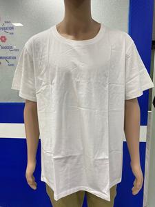 Camiseta blanca de punto de poliéster/algodón Personalizable Color y tamaño Impreso Ecológico Casual Manga corta Hecho EN LA India - Product Image 3