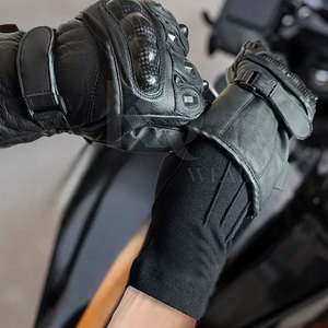 Gants de course pour sports d'hiver avancés, respirants, durables, en cuir, coupe-vent, légers, forte adhérence, parfaits pour la conduite à moto - Product Image 4