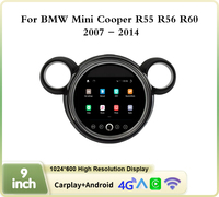 Unité principale Android Krando 9 "pour BMW Mini Cooper R55 R56 R60 2007 - 2014 prise en charge de la navigation par autoradio sans fil Apple Carplay 4G