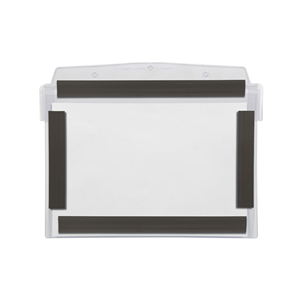 Portadocumenti con flap protettivo, magnetico, DIN A4 orizzontale, trasparente, 4 strisce magnetiche, 10 pz / confezione.- SD4M/ - Product Image 2