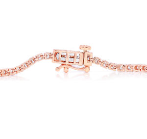 2.00Ct Moissanite Oasis Luxury Round Moissanite Tennis Bracelet en 14K Rose Gold Venta al por mayor OEM - Product Image 4