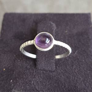 Venta al por mayor personalizable 925 Plata mujer moda amatista anillo hecho a mano regalo de boda opción múltiples piedras preciosas para el compromiso - Product Image 6