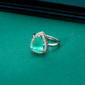 Anillo CZ delicado hecho a mano con joyería de moda chapada en rodio DE LA India - Product Image 4