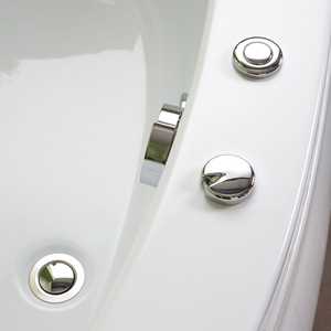 อ่างอาบน้ำมุมขวาแบบอสมมาตรพร้อมคุณสมบัติออลิซ ไฮโดรมาสสาจ - Product Image 5
