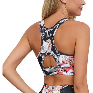 Conjunto de Yoga de Spandex de nailon de cintura alta para mujer, ropa activa para mujer, a prueba de sentadillas, sujetador elástico de talla grande, mallas ligeras - Product Image 2