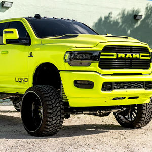 Dodge Ram 2500 Laramie Sport Mega Cab AWD 2023 >8L Cummins Diesel Turbo HiVis Yellow Exterior Wrap Left Hand Drive Pickup - Product Image 1