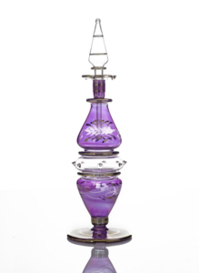 Flacon de parfum égyptien Ewer soufflé à la main |   Décanteur d'attar de style Ibrik arabe doré |   Fournisseur de flacons d'oud artisanaux et de collection - Product Image 2