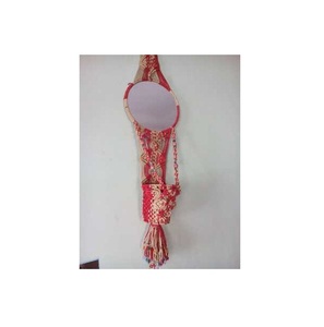Factory Supplies Handmade Mirror <b>Wall</b> Macrame <b>Wall</b> Hanging other decorative <b>flowers</b> and plants - Product Image 5