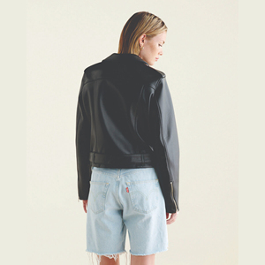 Chaqueta Casual de Cuero Genuino de Alta Calidad para Mujer, Transpirable, con Cierre, Estilo Moderno, Decoración Bordada, Forro de Algodón para Invierno - Product Image 6