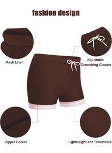 Short de sport de couleur personnalisée pour hommes séchage rapide respirant 100% coton maillot de bain surf nouveau style solide OEM disponible - Product Image 3