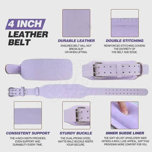 Cinturón de Levantamiento de Pesas Resistente para Entrenamiento Físico en Gimnasio que Brinda Soporte Lumbar Confiable - Product Image 5