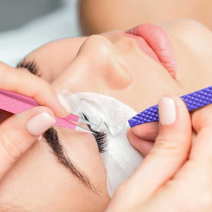 Nouvelle arrivée pince à cils anti-dérapante pour le placement précis des cils pince à épiler légère en acier inoxydable pour les extensions de cils - Product Image 6