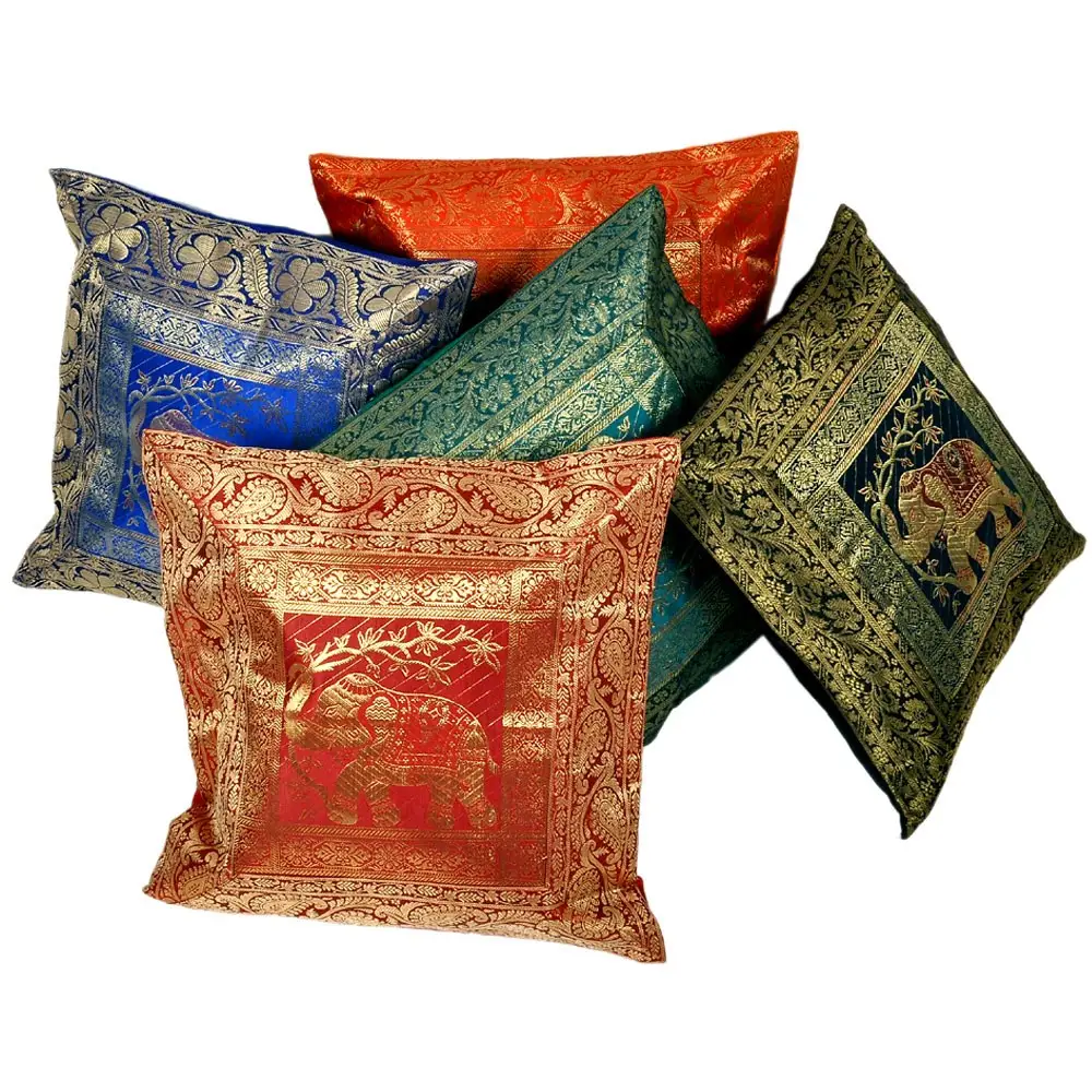 Hand Embroidery Decorative Pillow Cases for Sofa Pillow Covering Purposes from Indian Manufacturer at Best Prices
